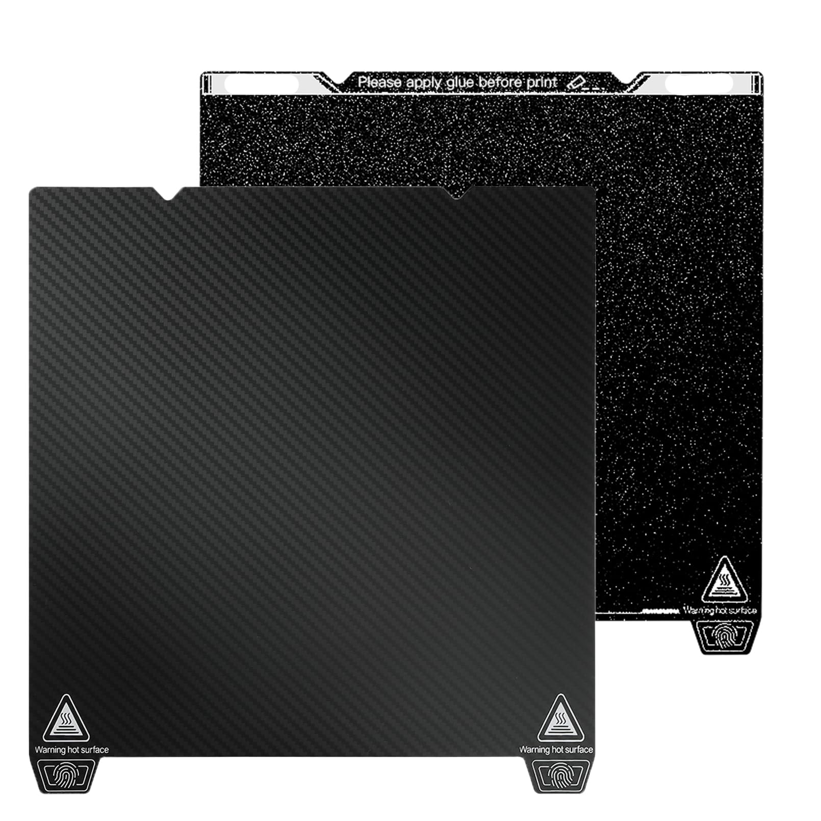 Creality Double-Sided PEI + PET Build Plate for K1, Ender 3 V3, 3D Printer Flexible Spring Steel Build Plate Glossy PET + Matte PEI Platform Bed for K1, Ender 3 V3 KE, Ender 5 S1, Ender 3 Series