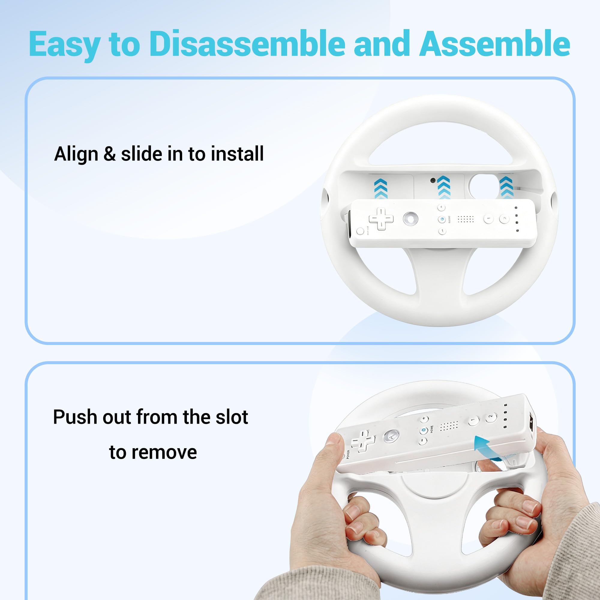 Buy Xahpower Steering Wheel for Nintendo Wii and Wii U Remote