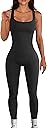 YIOIOIO Women Workout Seamless Jumpsuit Yoga Ribbed Bodycon One Piece Tank Top Leggings Romper