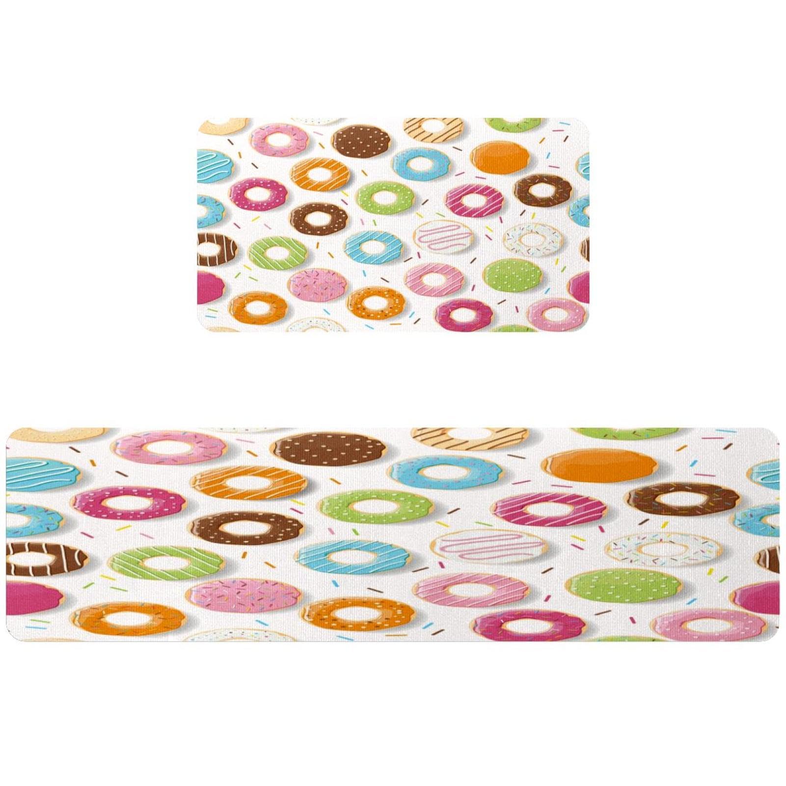 Tapis de cuisine absorbants et lavables avec dos antidérapant lot de 2