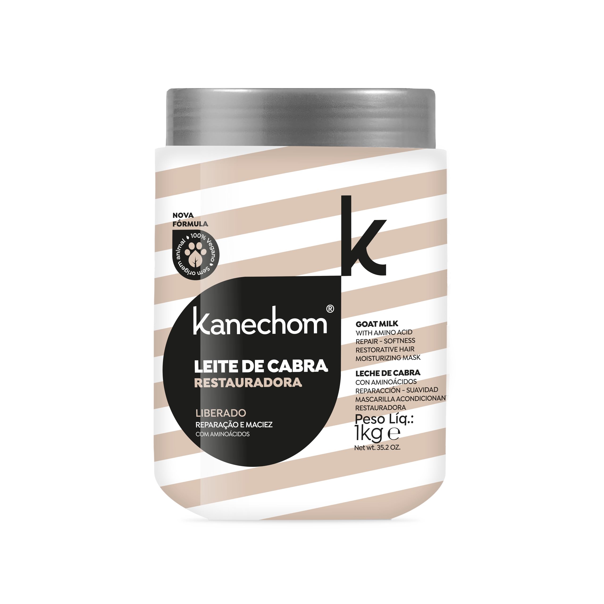 kanechom Linha Classics - Mascara Condicionante Restauradora Leite de Cabra 1000 Gr - (Kanechom - Classics Collection - Goat Milk Restoration And