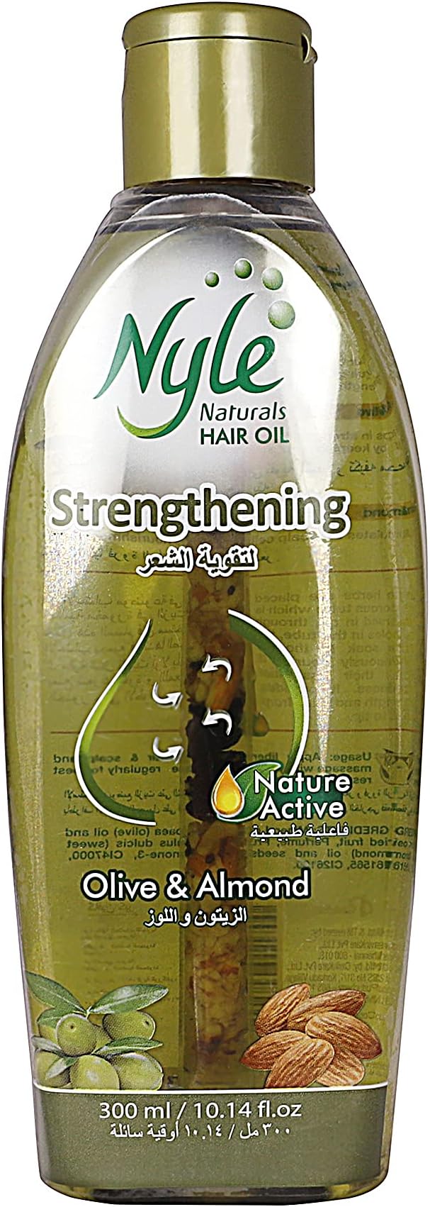 Nyle Strengthening Hair Oil With Goodness Of Natural Extracts Of Olive And Almond (300ml)
