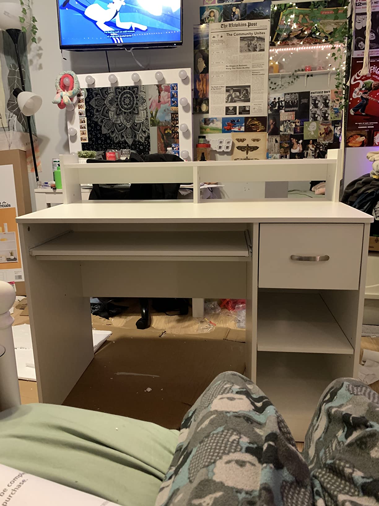 22/mo Finance ROCKPOINT Axess Black Computer Keyboard Tray and