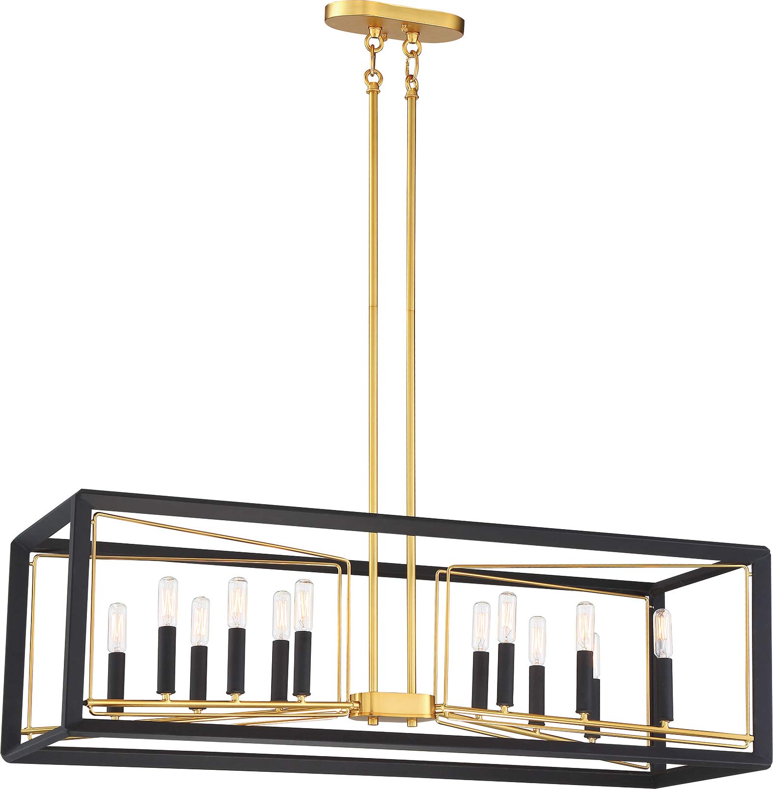 Sable Point 38 1/4"W Gold Kitchen Island Light Chandelier