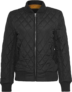 Urban Classics Women’s Jacket, Diamond Quilt Nylon Jacket XS black