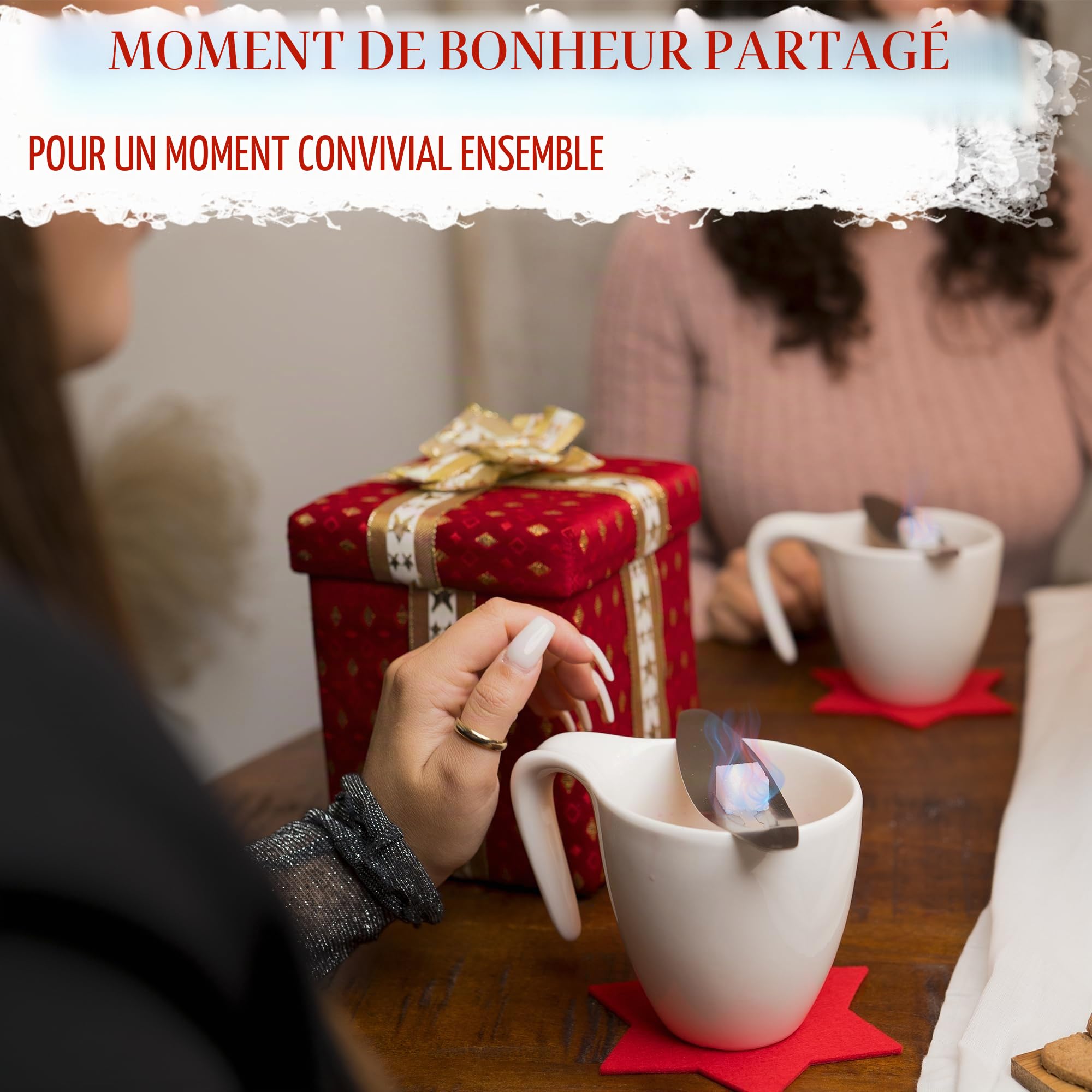 Kela Picco Lot de 4 ou 8 pinces à sucre pour Feuerzangenbowle/punch à l’allemande