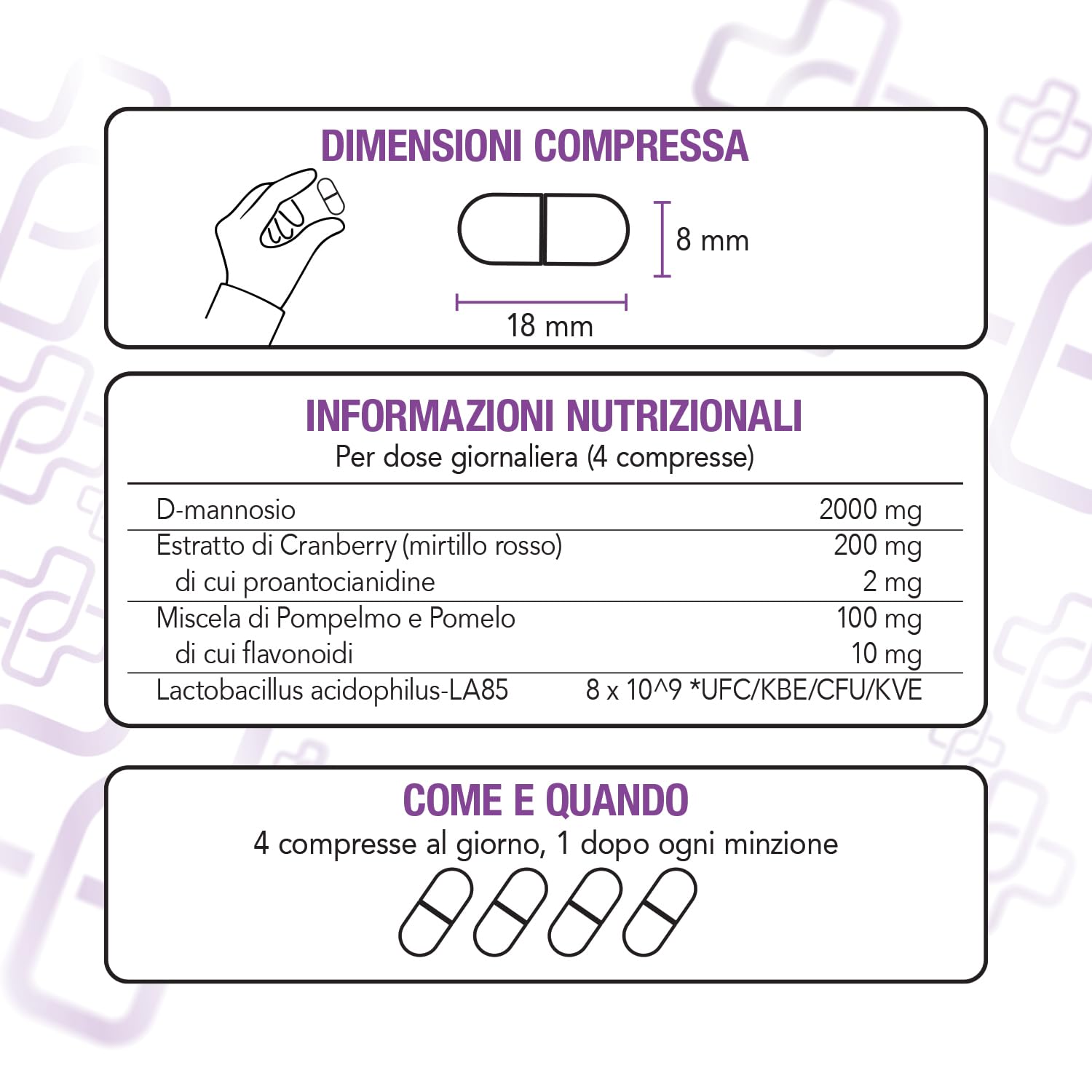 D Mannosio Cistite con Mirtillo Rosso Vie Urinarie PiùLife – Con Cranberry, 2000 mg dmannosio puro e Fermenti Lattici – Benessere Intimo Femminile, anche in caso di Candida Vaginosi – 45 compresse