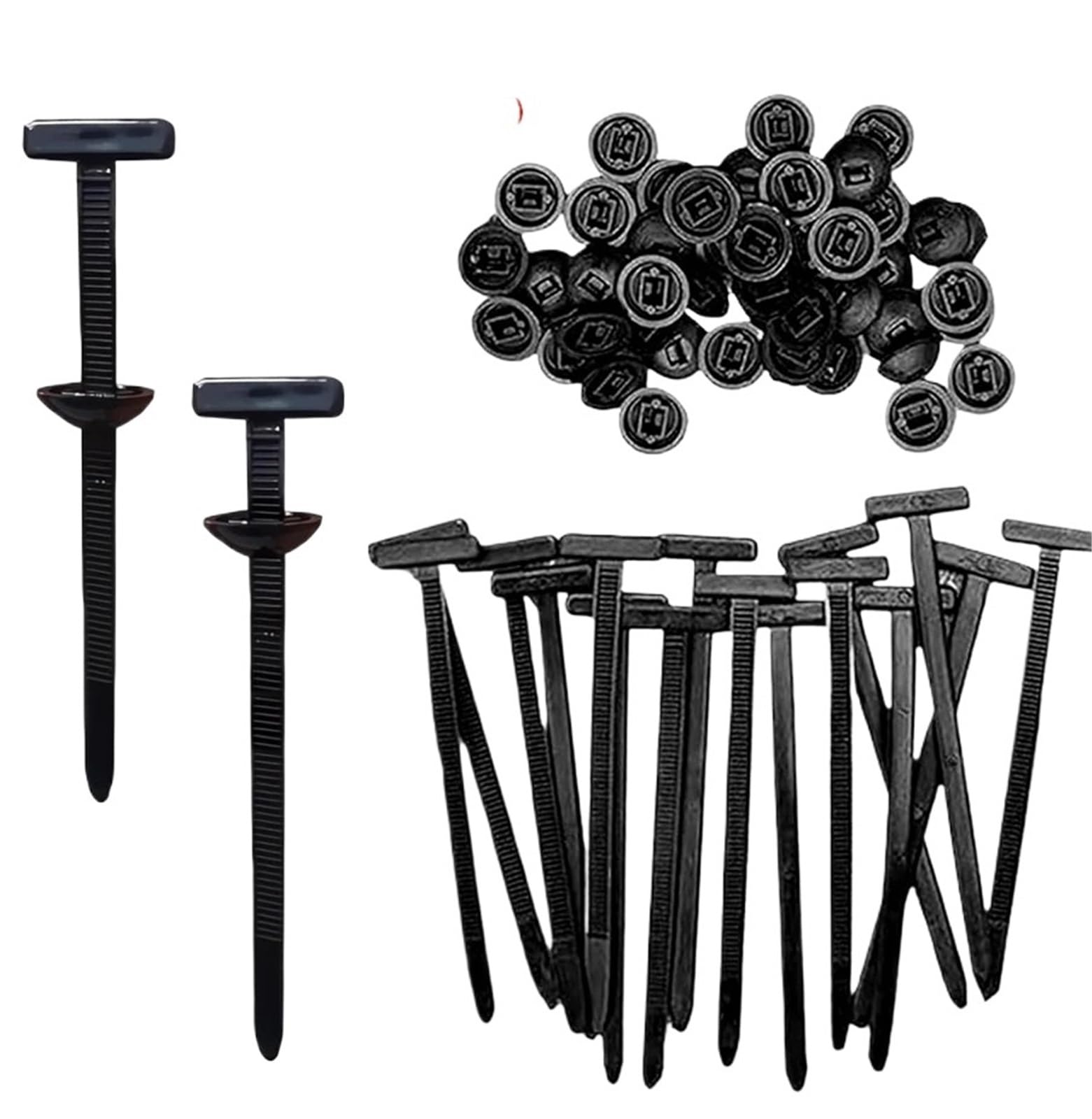 Yangshe 800Pcs Nylon Universal Cable Ties Heavy Duty Self-Locking Zip Ties With Buckle