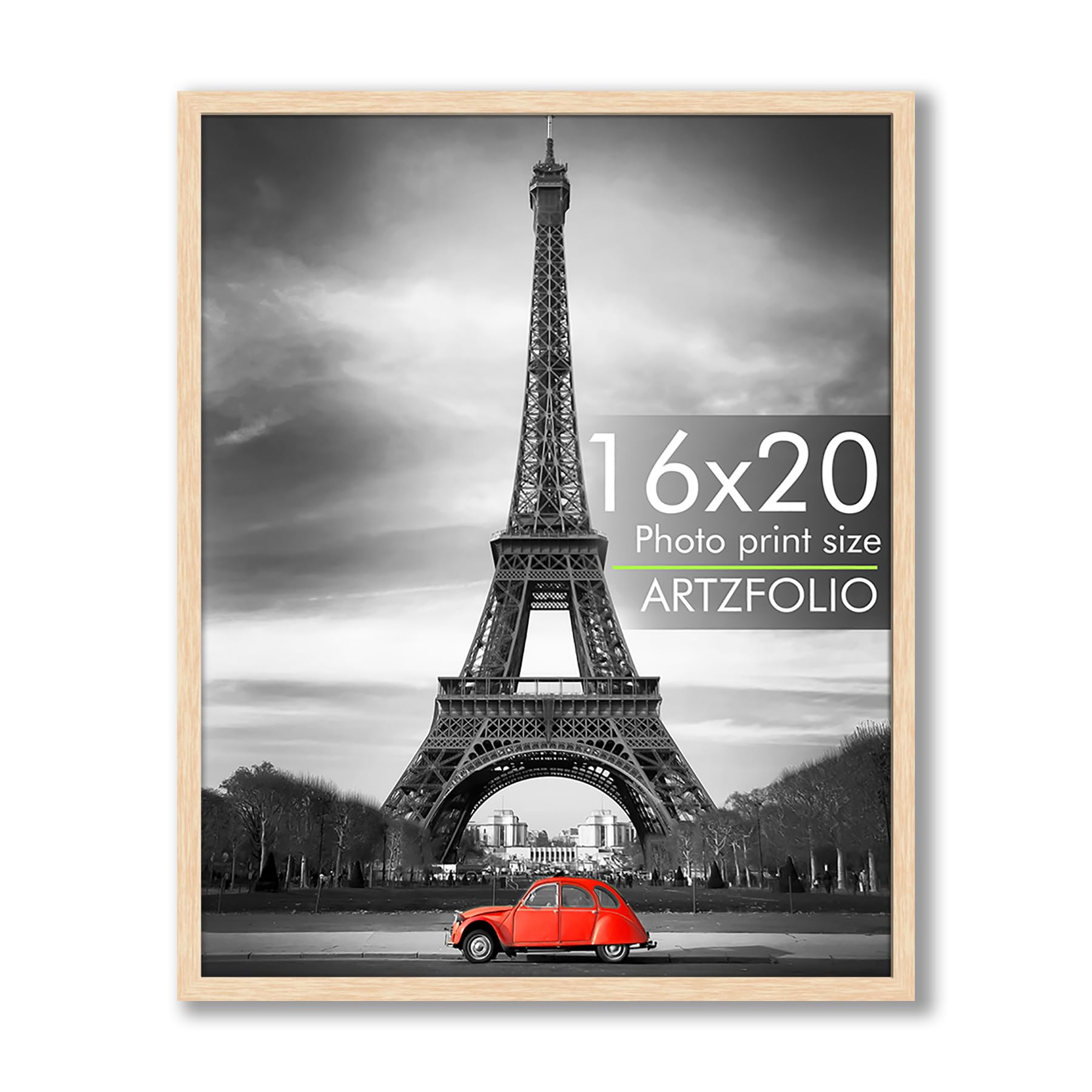ArtzFolio Wall Photo Frame D572 | Extra Large Size Wall Photo Frames | Big Oversize Picture Frames Bedroom, Home & Office | Natural Brown | 16x20 inch (41x51 cms)
