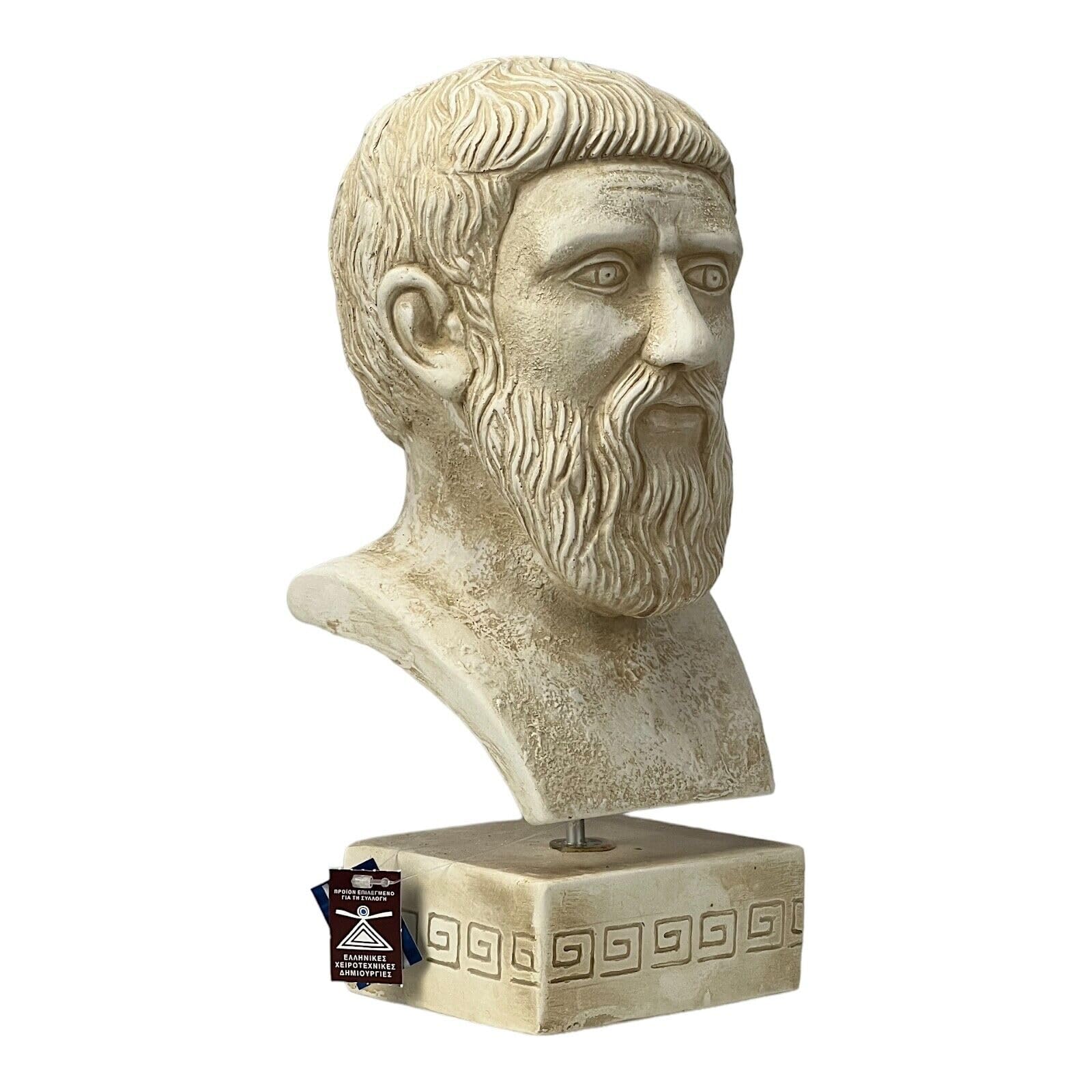 Platon grecki ateński filozof popiersie głowa statuetka rzeźba odlewany kamień