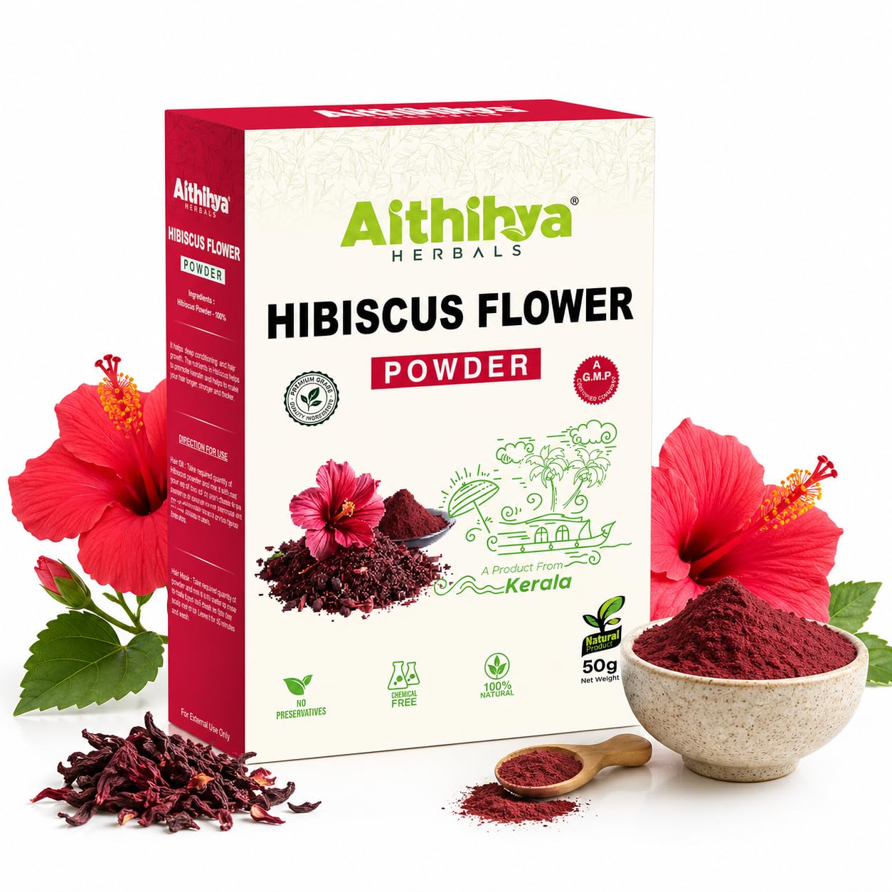 'Aithihya Herbals Amla Powder | Natural Indian Gooseberry Powder for Hair Care & Skin Care | Pure Herbal & Plant Based Conditioner | Chemical Free | 100 Grams (50gm Pack x 2) — Amazon image 8