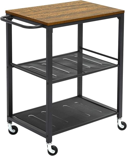 Meerveil FGSC02RT-G1N Keuken trolley met 3 niveaus