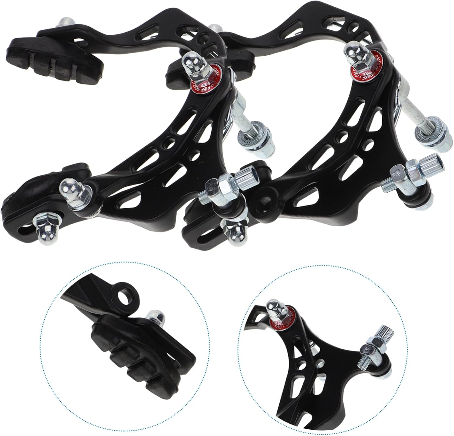 KOMBIUDA 2pcs Mountain Bike Brake Calipers Bike Brake Clamp Set Alloy Calipers for Replacement