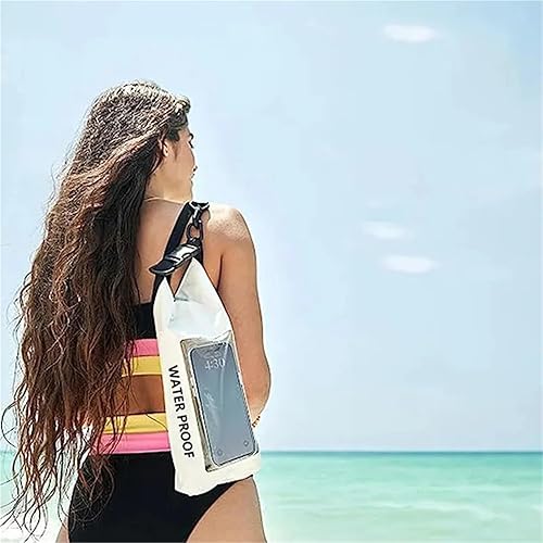 Miniatura 7 de Dry Bags - Bolsa seca impermeable de PVC de 2 litros con pantalla táctil, correa desmontable, para senderismo, surf y navegación (morado)