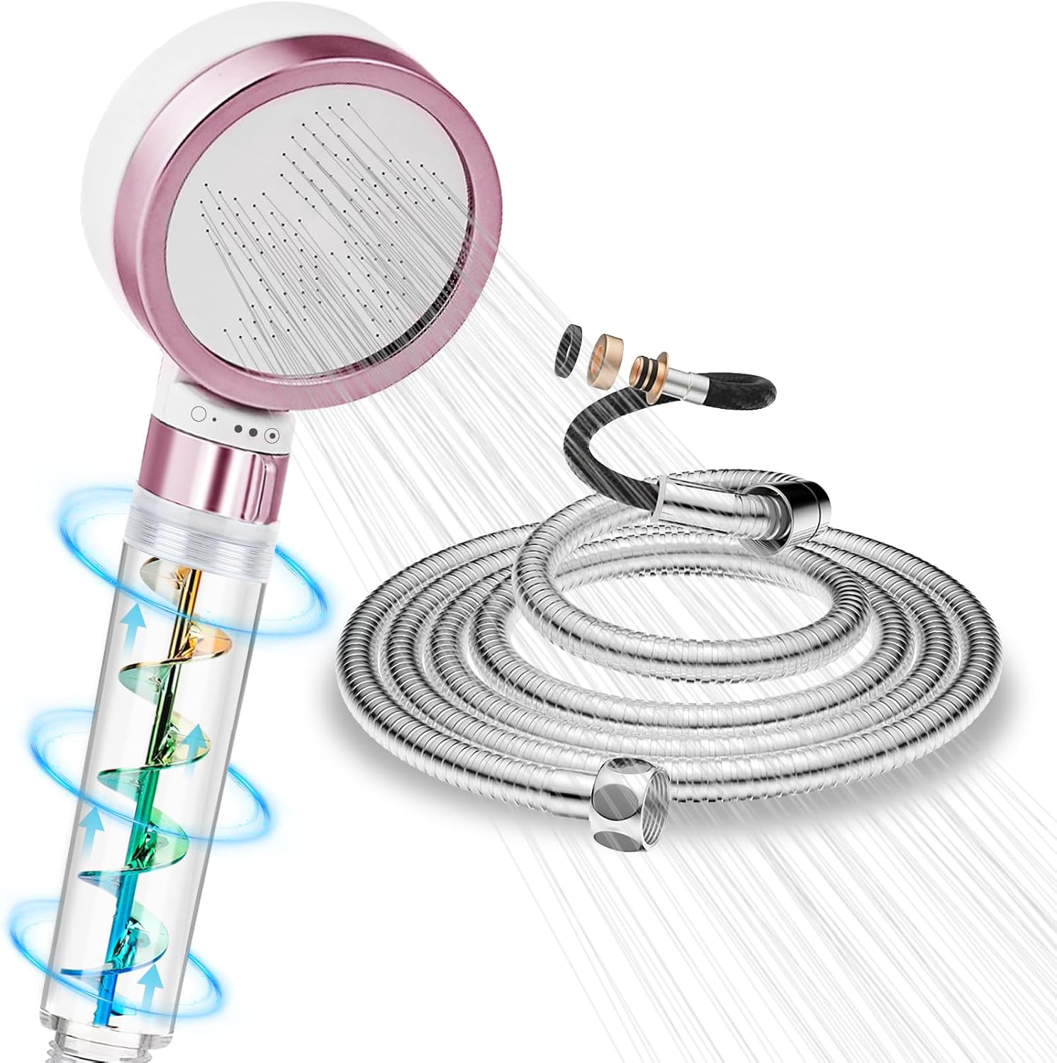 TOPAHGOD Shower Head, High Pressure Water Saving Adjustable Shower