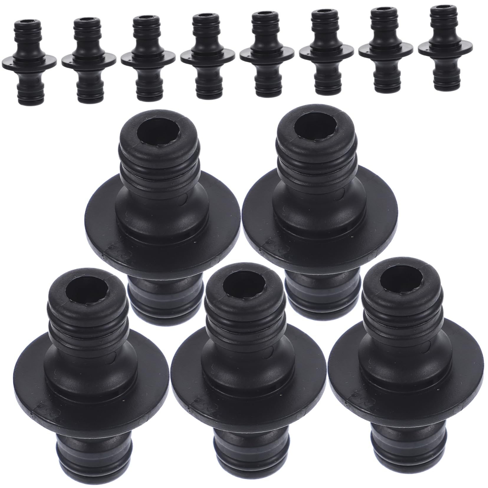 HEMOTON 3 Set Connettori Affidabili Per All'aperto Connettore Irrigazione Tubo Collegare Strumenti Da Giardino Raccordi Per Tubi Plastica Black 25 Pezzi*3