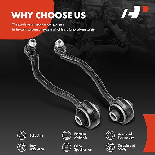 Miniatura 5 de A-Premium 2 brazos de control inferiores delanteros y traseros, con rótula y buje, compatibles con Mercedes-Benz - 2001-2011 - C230 C240 C280 C320