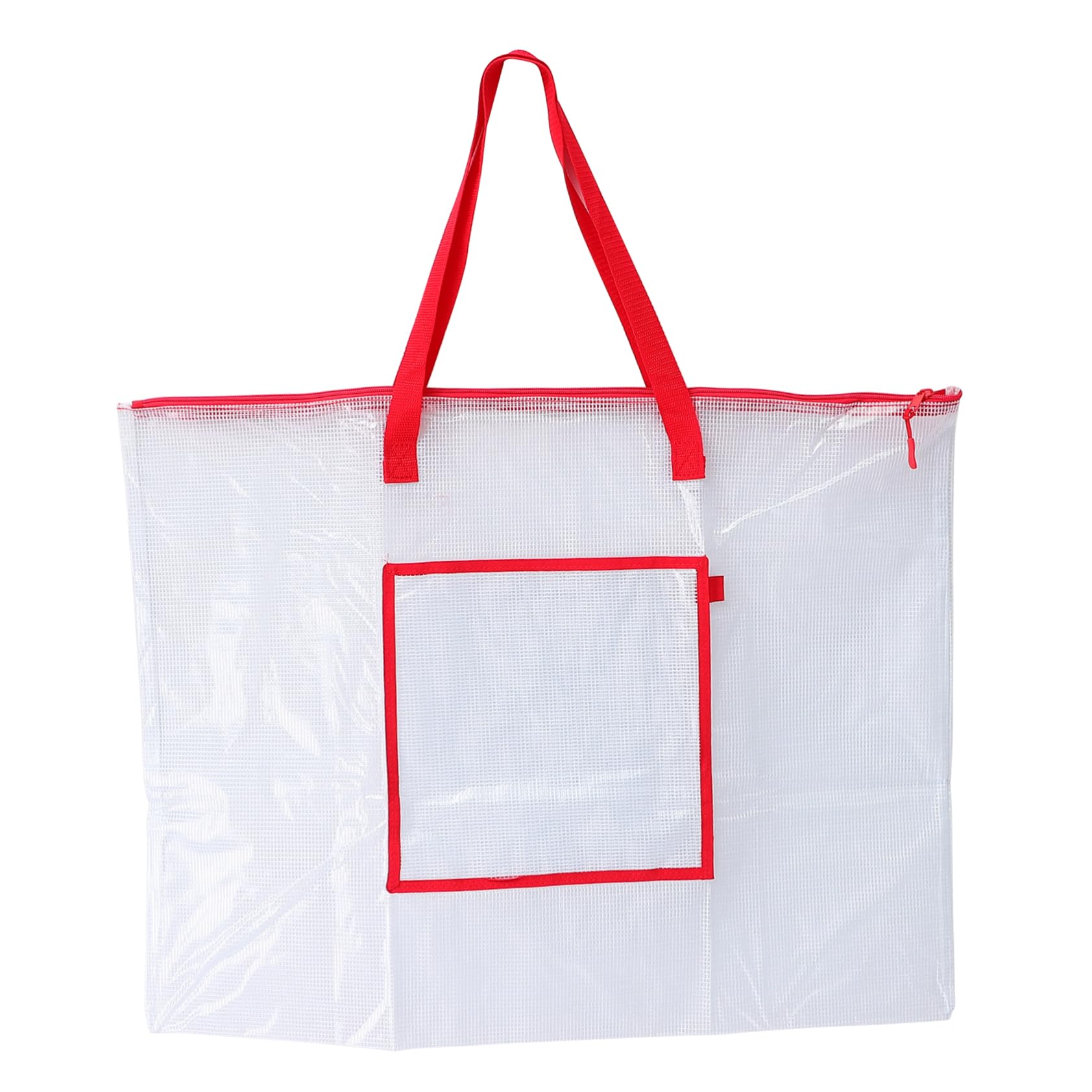 OSALADI Transparent Art Portfolio Bag Durable Poster Storage Case with Zipper Handle for Bulletin Board Poster Board Organization for Teachers and Students