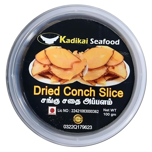 KADIKAI SEAFOOD | DRIED CONCH SLICE | CONCH SLICE | CONCH | SANKU KARI | SANKU KARI APPALAM | SANKU APPALAM