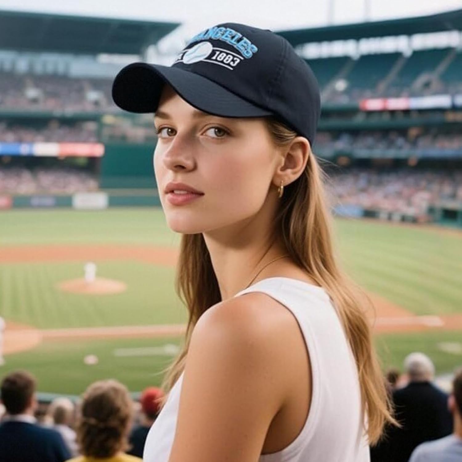 Embroidered City Washed Baseball Cap Adjustable Cotton Fans Baseball Hat for Men Women - Image 2