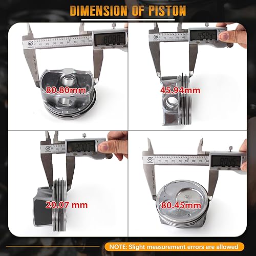 Miniatura 5 de PANGOLIN Juego de pistones y anillos del motor 23041-2E210 para Kia Soul Forte Forte5 Forte Koup 2.0L 2014 2015 2016 2017 2018 piezas del mercado de