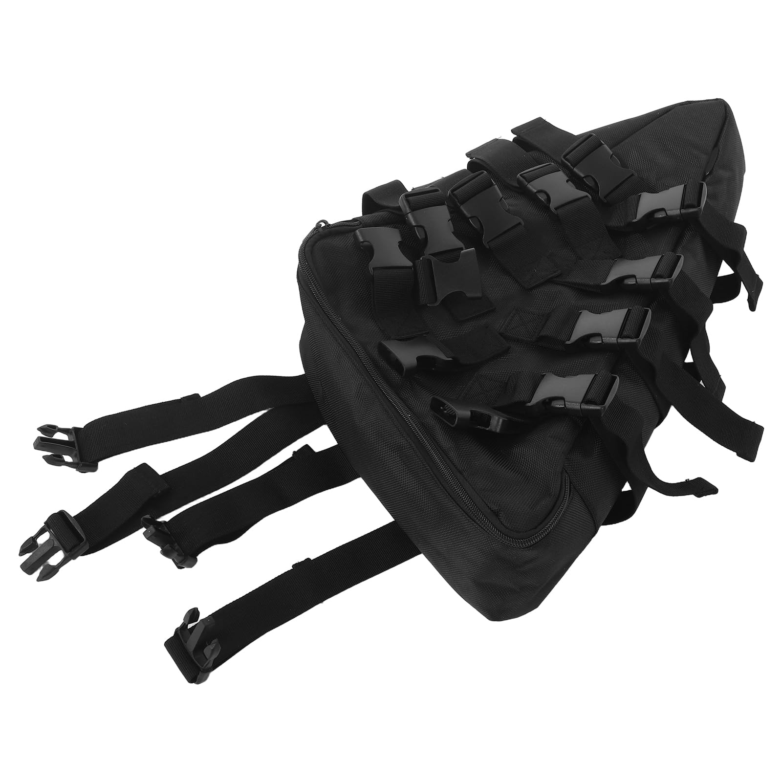 ERINGOGO Borsa Triangolare per Telaio Bici, Borsa Batteria per E-Bike Nera | Tessuto Oxford, Uso su Strada e Viaggio, Spazio Multiuso per Accessori Ciclistici