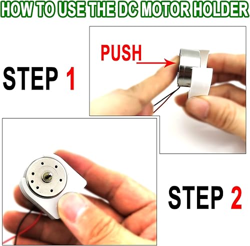 Miniatura 5 de EUDAX Juego de 6 mini motores de generador de 3V-12V DC Motor eléctrico con hélices Hoja de ventilador para bricolaje Juguetes electrónicos Turbina