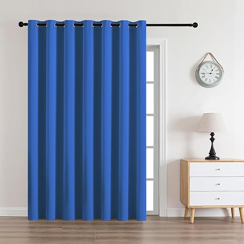 Miniatura 111 de CUCRAF Juego de 2 paneles de cortinas opacas negras de 54 pulgadas de largo, cortinas de oscurecimiento de habitación para sala de estar y