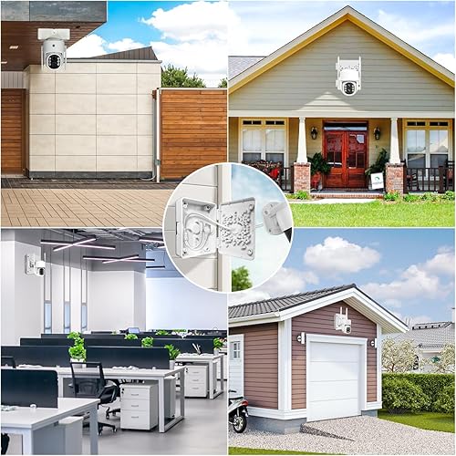 Vista 27 de Caja de conexiones para cámara de seguridad, soporte para cámara de seguridad al aire libre, soporte de cámara de seguridad impermeable de plástico