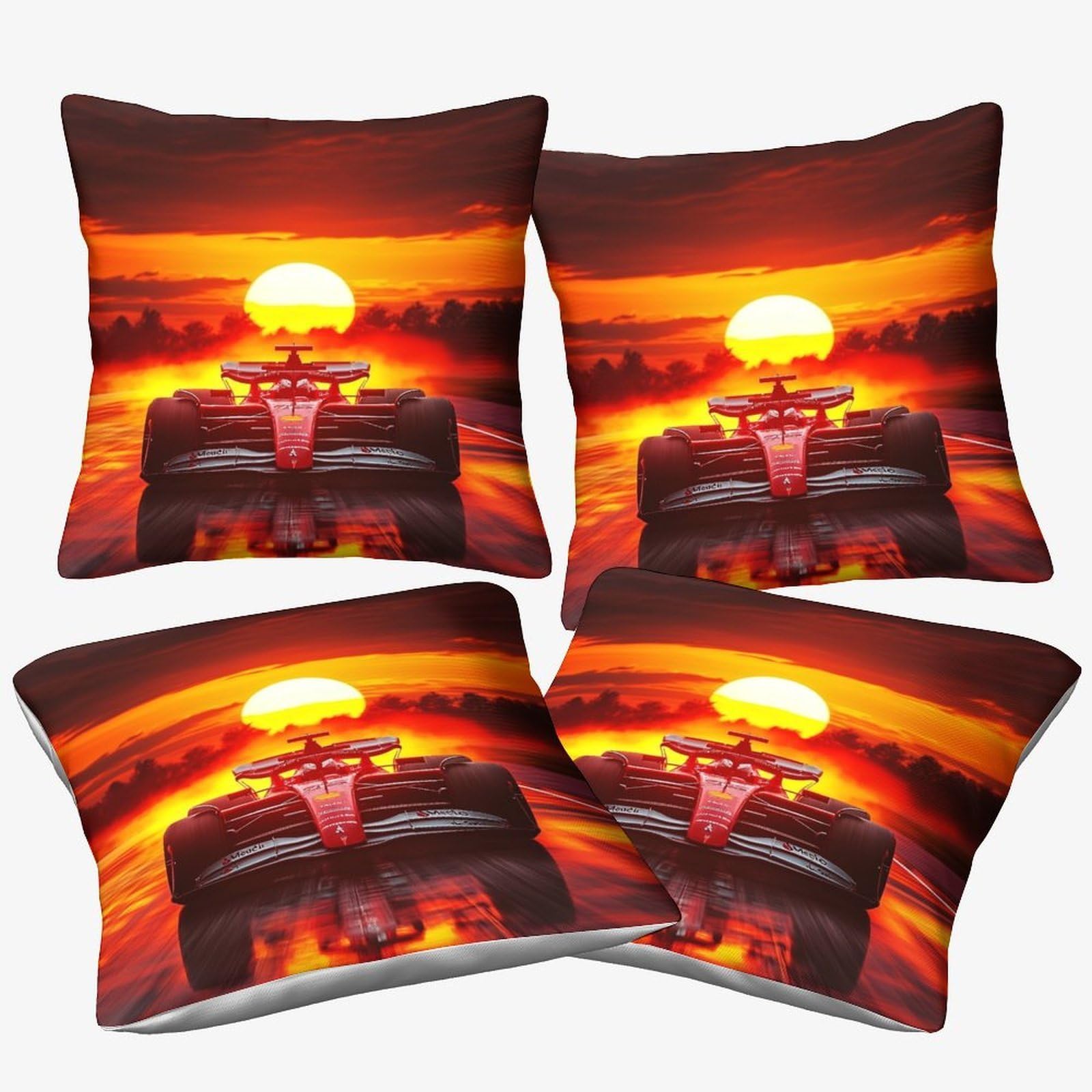3U6c4m9k Formulaa Racing-14 Formulaa Racing Microfiber Cushion Cover 45X45cm, 4 Pcs, Racing Car Decorative Square Throw Pillow Case For Couch Livingroom Sofa Bed