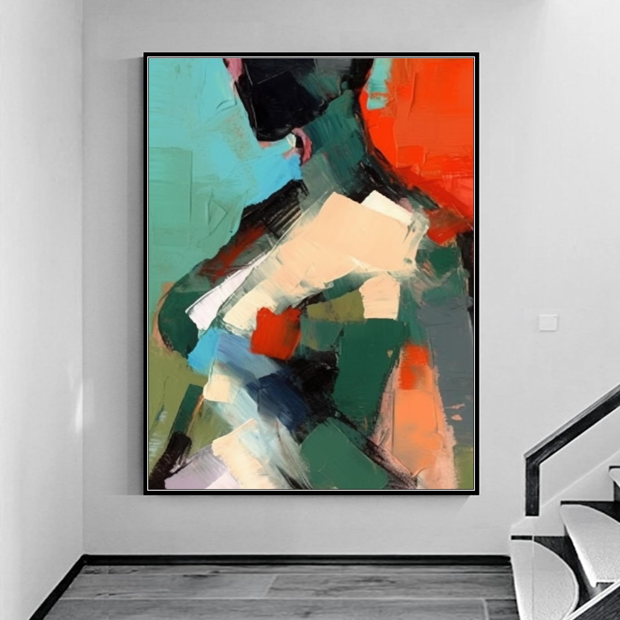Amazon.com: Yahedoba Textured wall art, sexy oil painting of woman