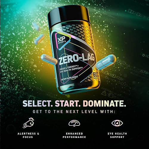 Miniatura 5 de XP Sports Suplementos energéticos para jugadores - XP Sports Zero Lag Energy Píldoras, Outlast, 60 unidades