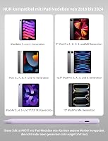 MEKO Digitális Ceruza iPad-hez 2018-2024, Gyorstöltés, Tenyérérzékelés és Dőlésérzékelés, iPad Pro 13/12.9/11 hüvelyk, iPad 10-6 Gen, Mini 6 3