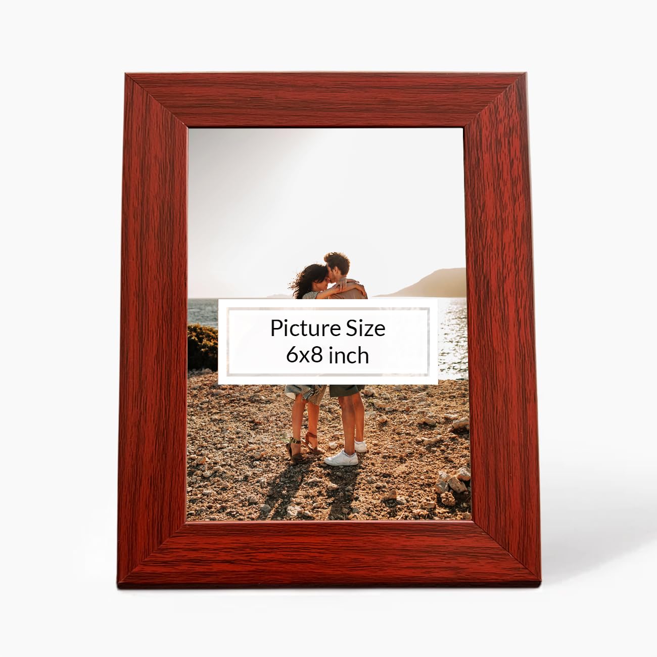 Art Street Customized Table Photo Frame With Photo Upload, Birthday, Anniversary Gift for Husband, Couple, Brother, Sister, Parrents (6x8 Inch, Brown) - Image 6 thumbnail