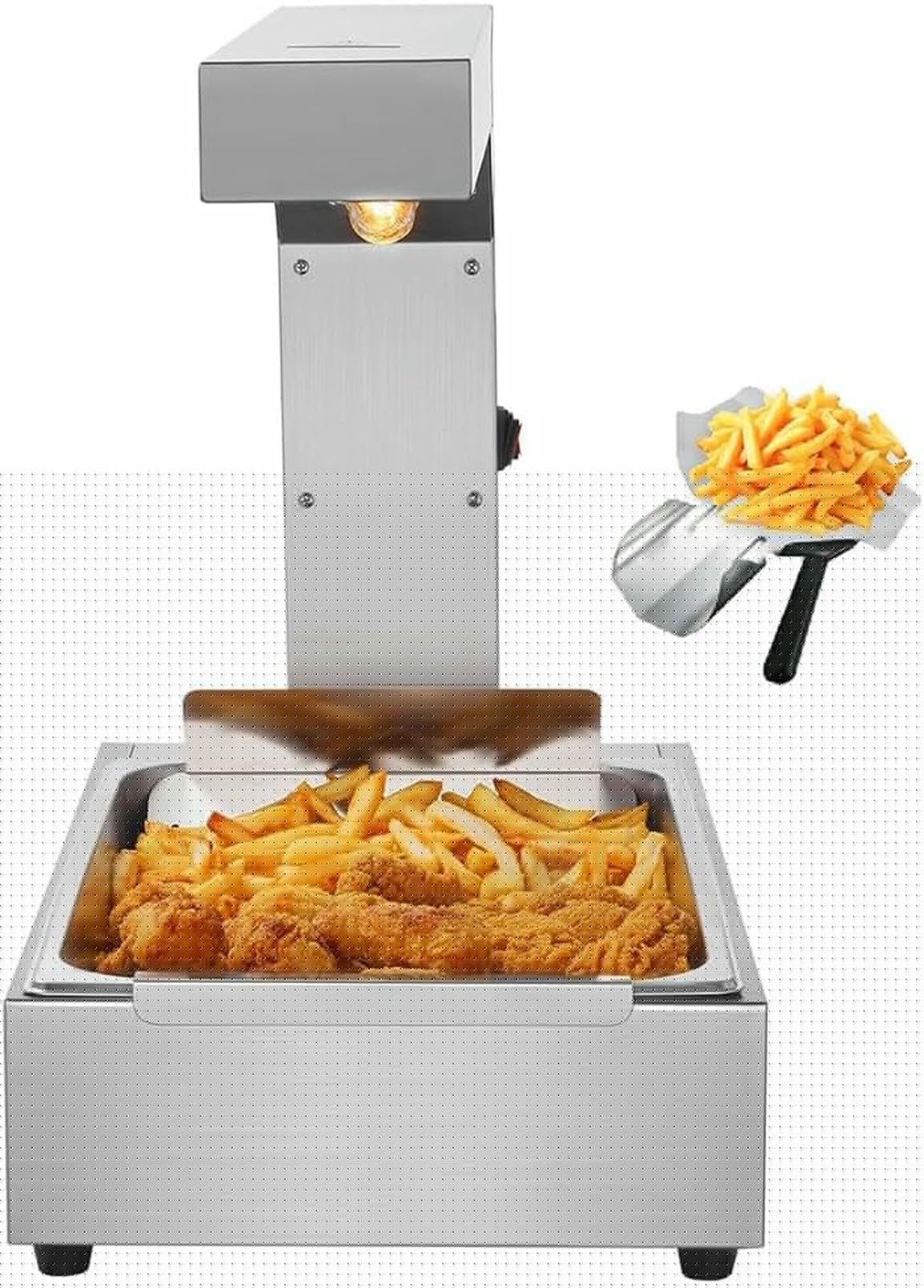 Frites de poulet frit toujours croustillantes avec le réchauffeur de nourriture infrarouge