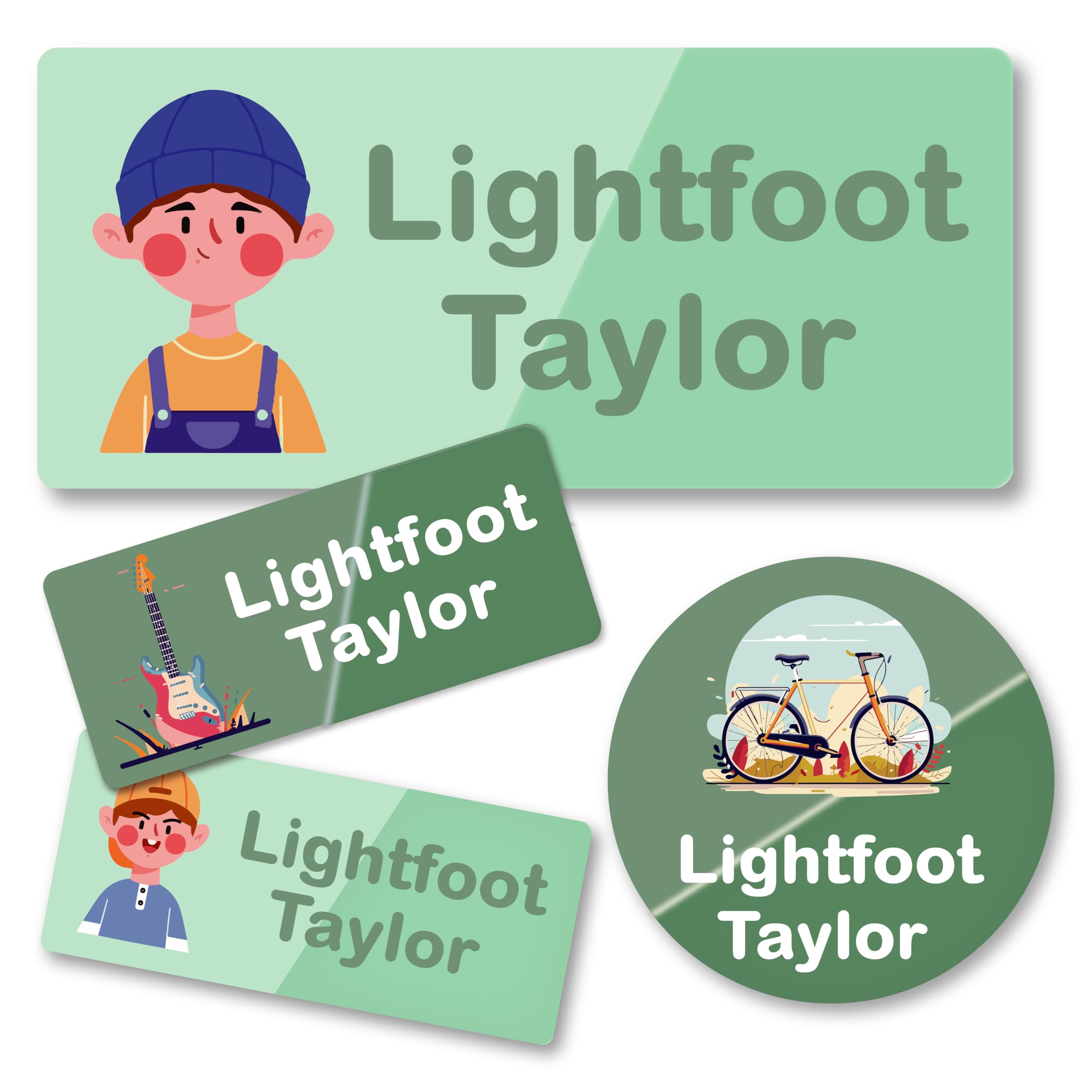 Custom Stickers, Personalised Stickers Labels, Name Labels for Clothes Kids, Waterproof Name Tags for Clothes School Supplies Nursing Home, Daycare Clothing Name Customised Gift (Style 15)