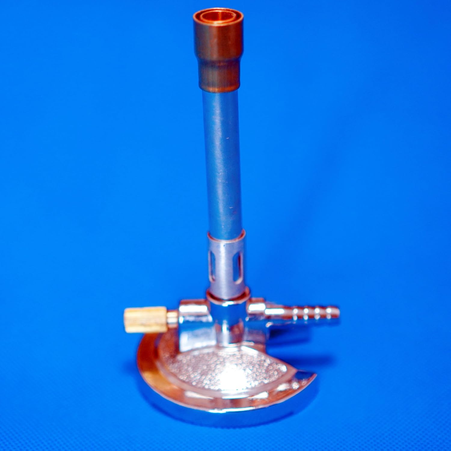 1pcs High-Temperature Bunsen Burner with Gas & Gas Adjustment for Lab Heating - Compatible with Natural Gas & Propane