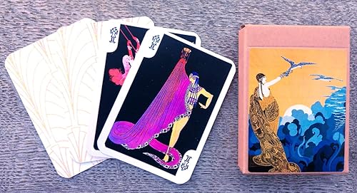 Miniatura 4 de ERTE Juego de cartas (baraja de póquer 54 cartas todas diferentes) Vintage Pintura Art Deco Francés Romain de Tirtoff