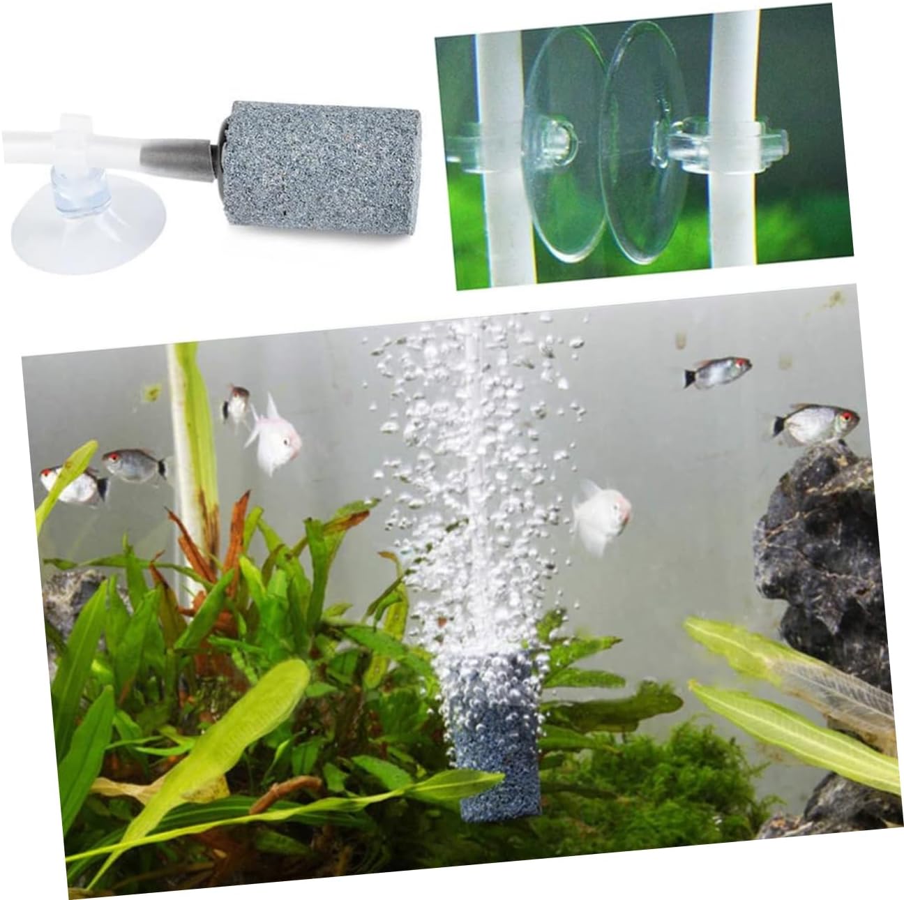 LIFKOME 16pcs Aquarium Air Pump Accessories Set Air Flow Distributor Splitter Suction Cups Check Valves Stones for Enhanced Oxygen Flow Control Fish Tanks