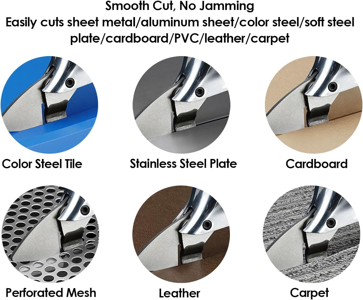 Cordless Metal Shears, 360 Rotating Head Variable Speed Electric Metal Cutting Scissors, Power Cutting Tool with Stepless Speed Control & LED Light, Ideal for Stainless Steel (Type 1)