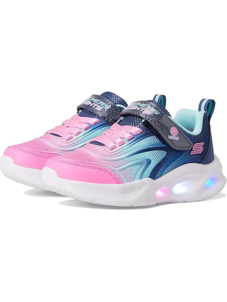 Navy SKECHERS Sola Glow 303713l (little Kid/Big Kid)