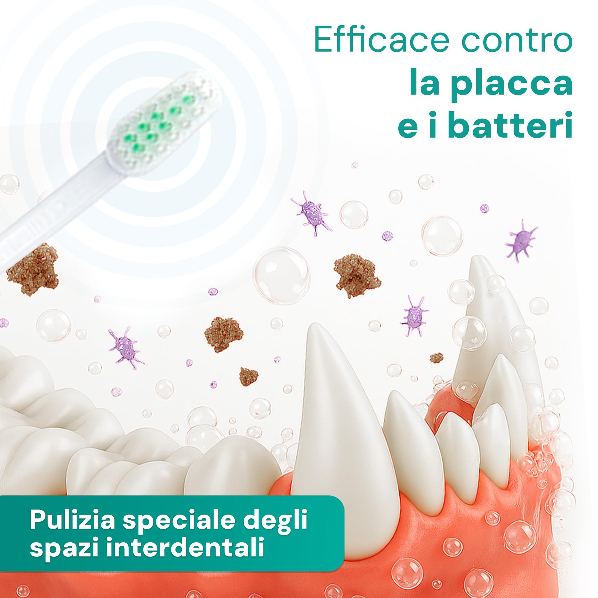 emmi-pet 2.0 Kit Base di Igiene Dentale per Cani e Gatti | Spazzolino a Ultrasuoni Silenzioso | Rimuove Placca, Biofilm e Tartaro | Riduce Gengiviti e Alito Cattivo | Con Accessori Completi