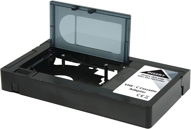 Motorised VHS-C Compact Video Cassette Tape Adaptor Battery Operated Camcorder