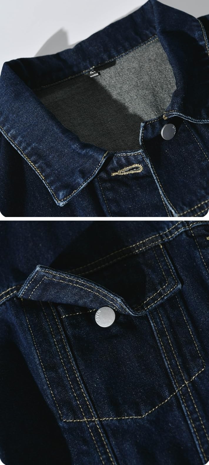 Chaqueta para Mujer,Chaqueta Vaquera Informal de Manga Larga con Solapa Elástica para Mujer, Chaqueta Vaquera Estilo Boyfriend, Ligera, con Botones, Abrigo Midi, Corte Holgado, Prendas de