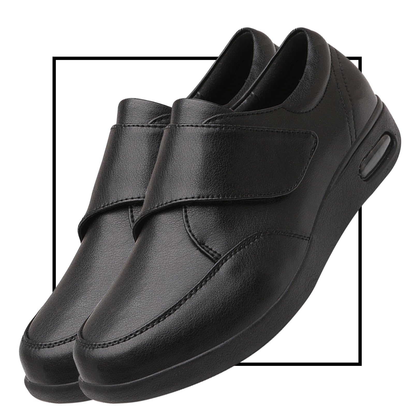 Zapatos ortopédicos Deportivos para Caminar para Mujer Cuero PU Zapato Sport para Hombre Piel Sintética Transpirable y Antiarrugas Zapatos para diabéticos