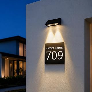 Solar Wall Lights Outdoor for Mailbox, Address, Sign, House Number, Step