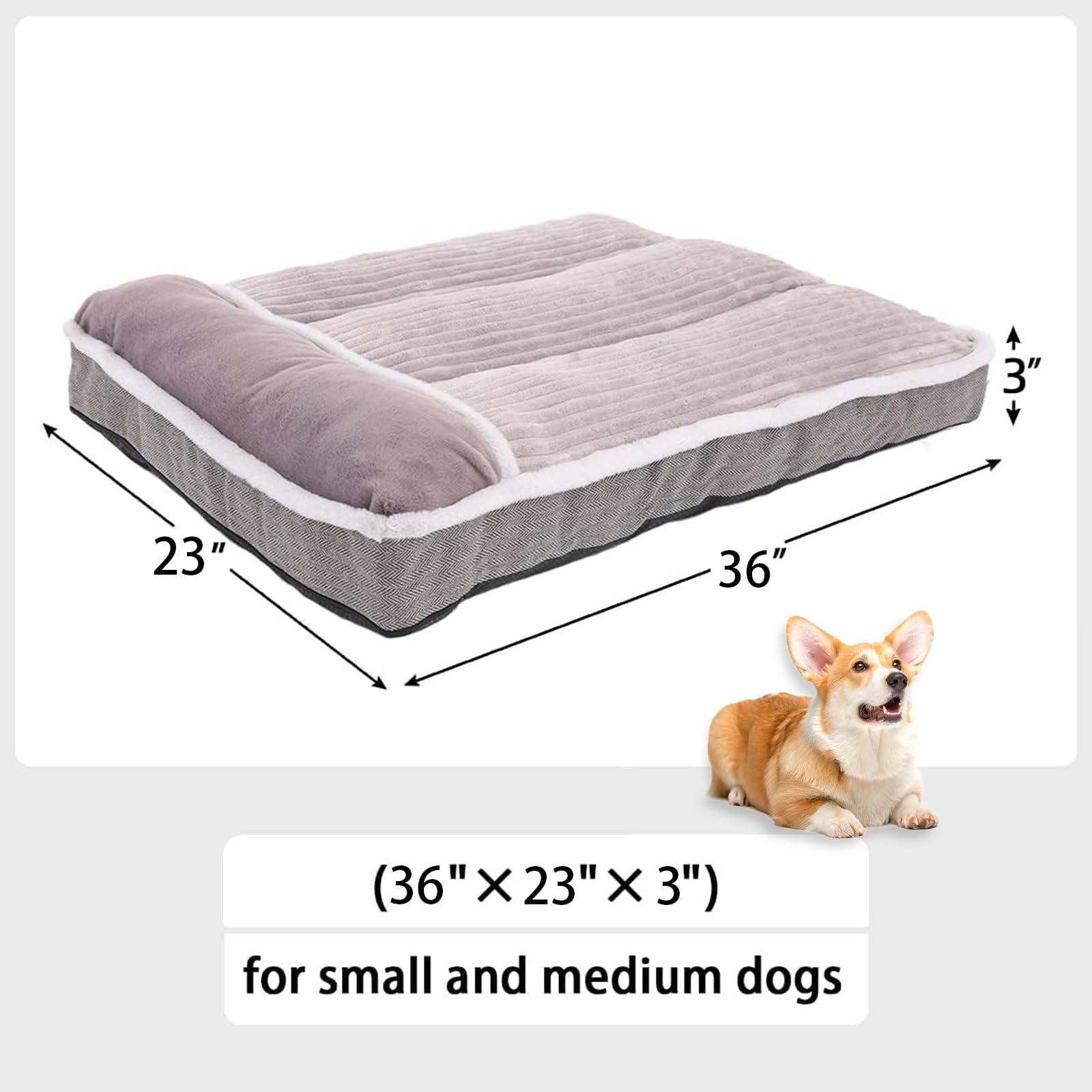 Comfort Kussen Hondenmatras Teddy Grijs met poot Kopen