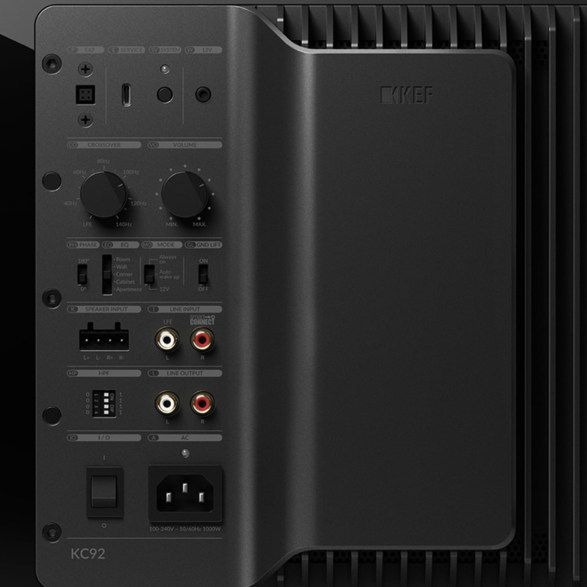 KEF KC92 Subwoofer (Black Gloss)