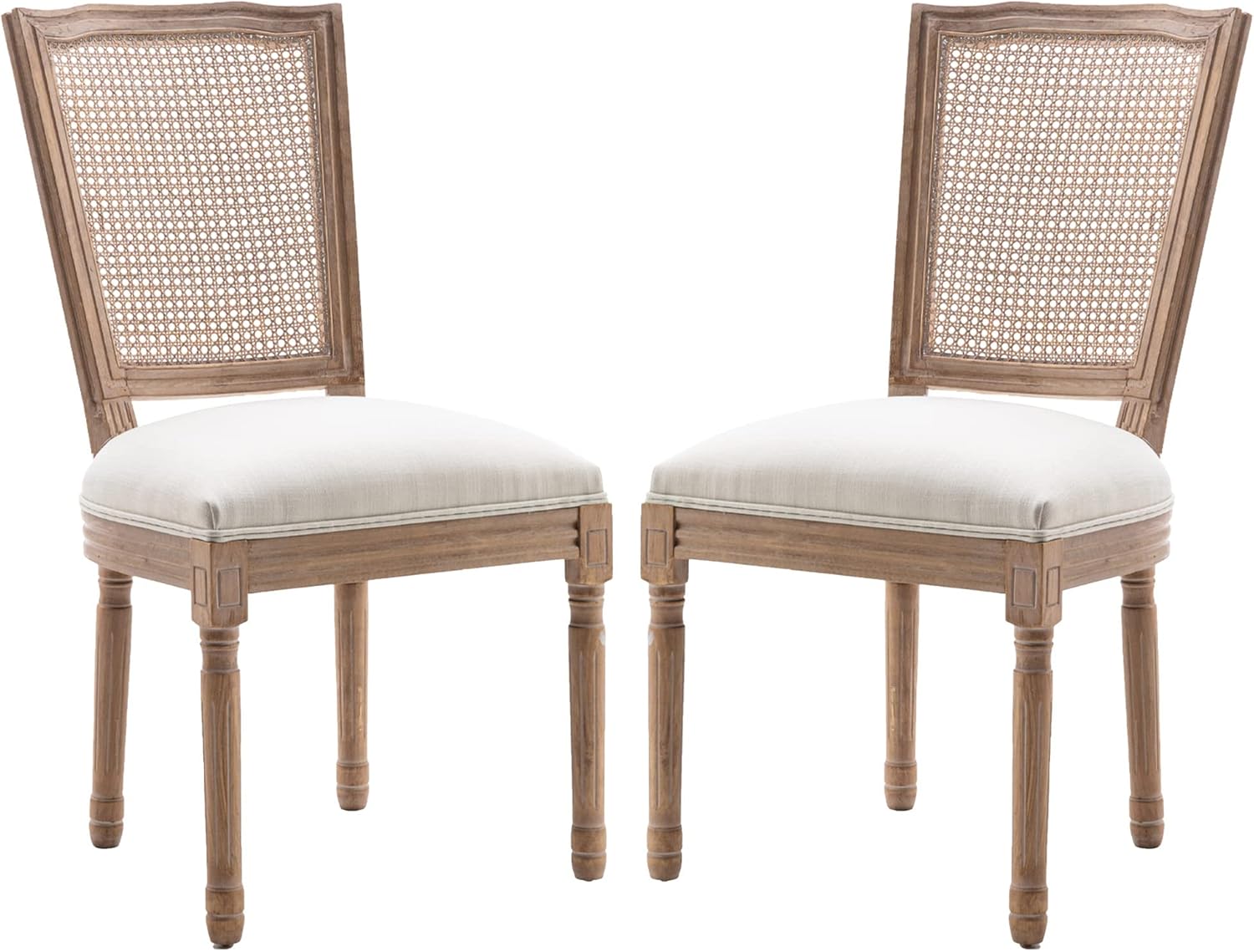 GOOLON Dining Chair Set of 2 French Style Fabric
