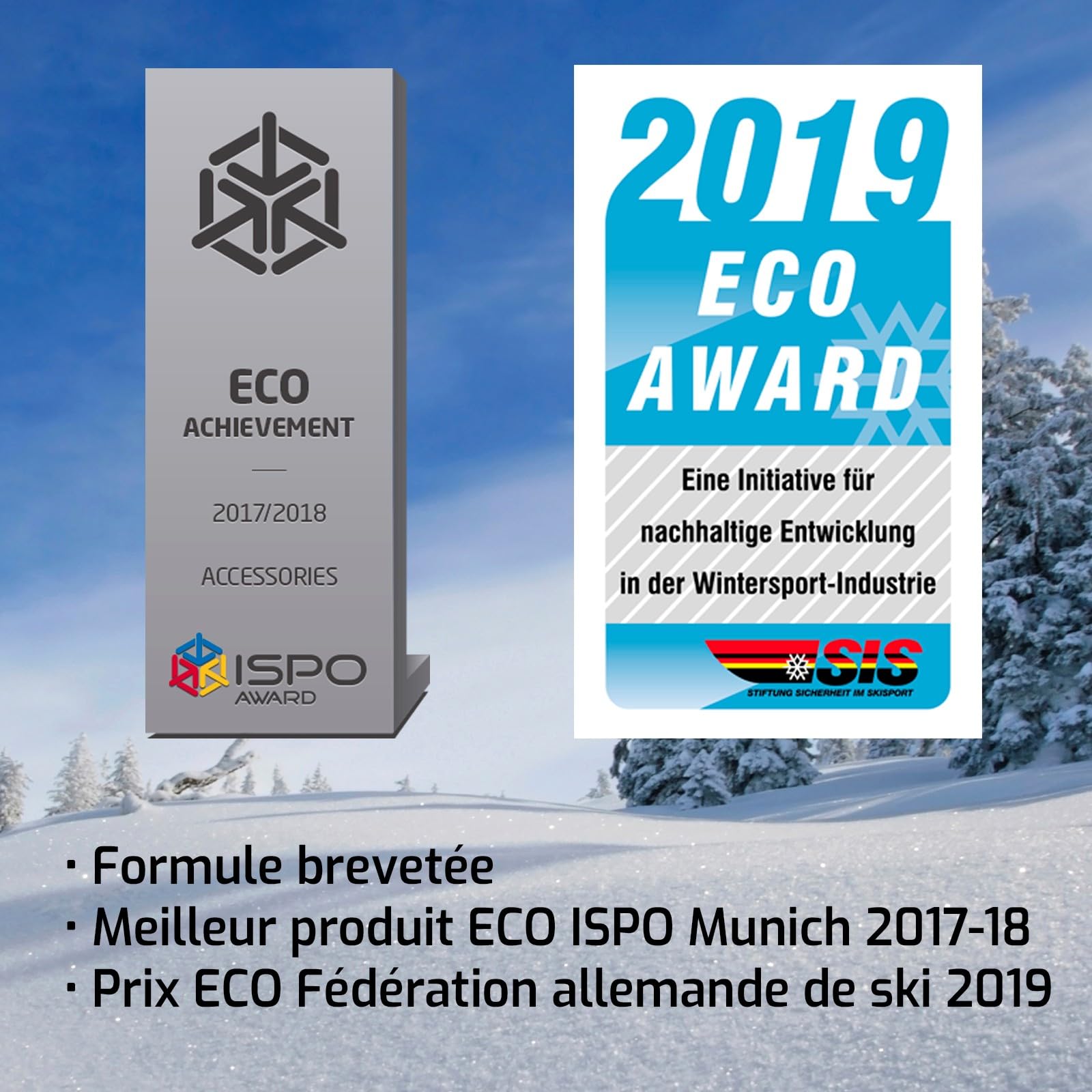 Bloc de Fart végétal écologique pour Skis Snowboard 500 g